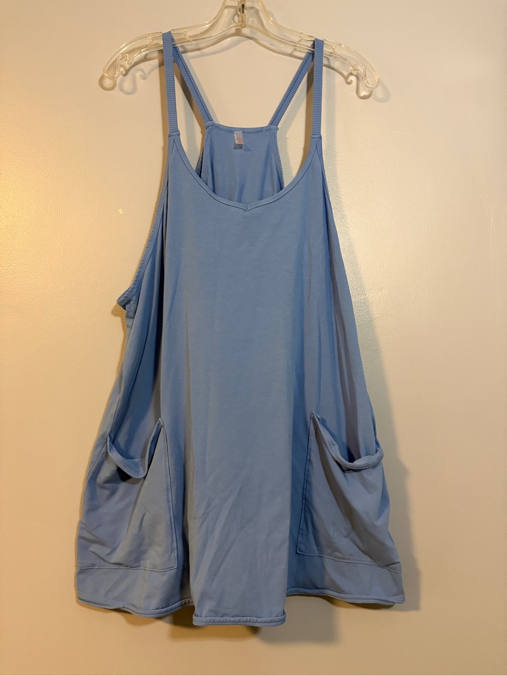 FP Movement by Free People Sky Blue Pocket Tank Dress Shorts